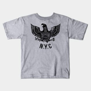 Eagle NYC - black (distressed) Kids T-Shirt